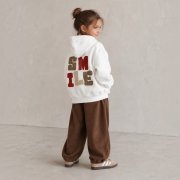 Menčestrové nohavice – CORDUROY BALLOON PANTS Hnedá