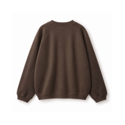 Mikina bez kapucne – CREWNECK SWEATSHIRT Hnedá – Obrázok 3