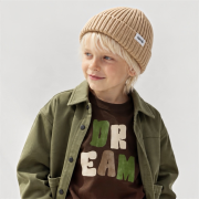 Pletená čiapka - RIB KNIT BEANIE Béžová