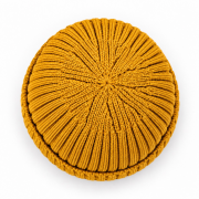 Pletená čiapka - RIB KNIT BEANIE Horčicová – Obrázok 3