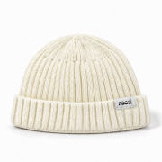 Pletená čiapka - RIB KNIT BEANIE Prírodná biela – Obrázok 2