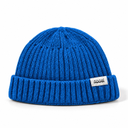 Pletená čiapka - RIB KNIT BEANIE Kráľovská modrá – Obrázok 2