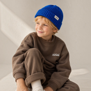 Pletená čiapka - RIB KNIT BEANIE Kráľovská modrá